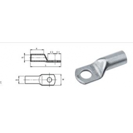 TERMINAL TUBULAR 2,5MM2 C/FURO 5MM DIAMETRO