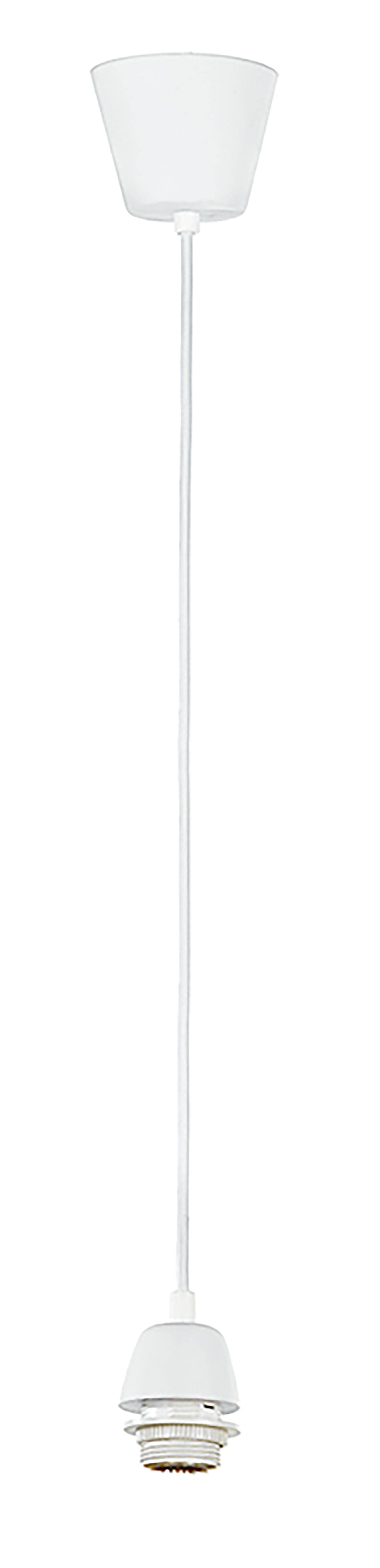 PENDEL BIANCO PLASTICA E27 9,5X80CM