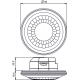 DETECTOR PRESENÇA LUXA 103 S360-12 KNX UP WH