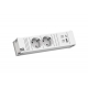 Coni PURE WHITE 2 tomas + USB A&C22W 0,20 mts.cabl