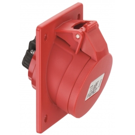 FICHA FLANGEADA CEE, 20°, IP44, 32A, 4 POLOS, 230V