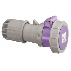 CONECTOR CEE, IP67, 32A, 3 PÓLOS, 24V, ROXO