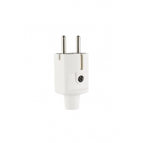 FICHA MACHO SCHUKO TPE BRANCO IP20 1.5mm2 REF.1505