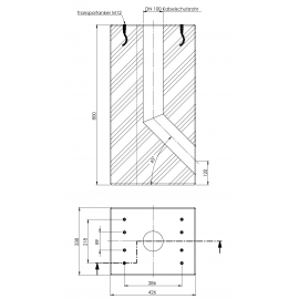 FUNDAÇÃO DE CONCRETO PRÉ-FABRICADA PARA POSTES DE 