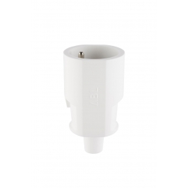 FICHA FEMEA FRENCH PP BRANCO IP20 1.5mm2 REF.1565